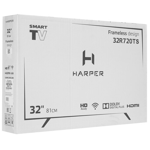 Купить 32" (81 см) Телевизор Harper 32R720TS черный  8199360. Характеристики, отзывы и цены в Донецке