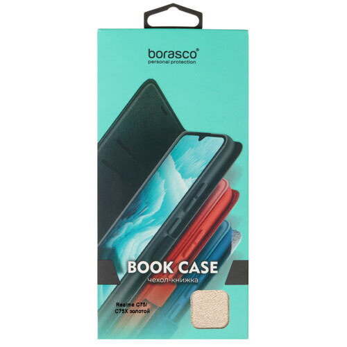 Купить Чехол-книжка  BoraSCO Book Case для realme C75/ C75x золотистый  5621794. Характеристики, отзывы и цены в Донецке
