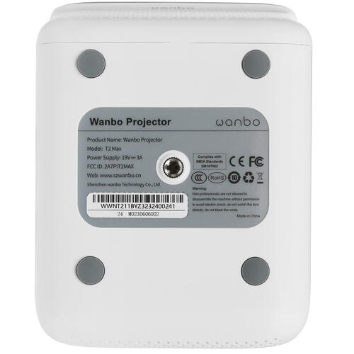 Купить Проектор Wanbo Projector T2 Max New белый  5434500. Характеристики, отзывы и цены в Донецке