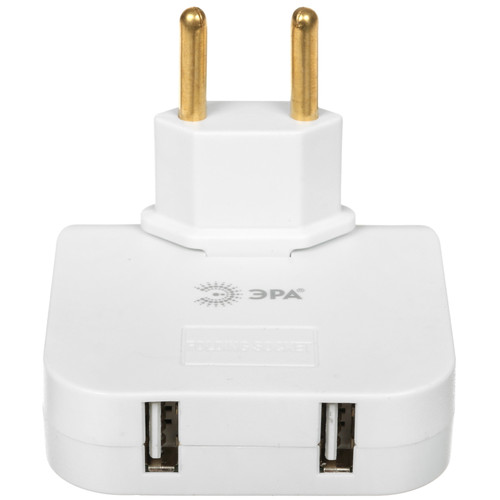 Купить Разветвитель ЭРА SPF-2-FL-USB белый  9290229. Характеристики, отзывы и цены в Донецке