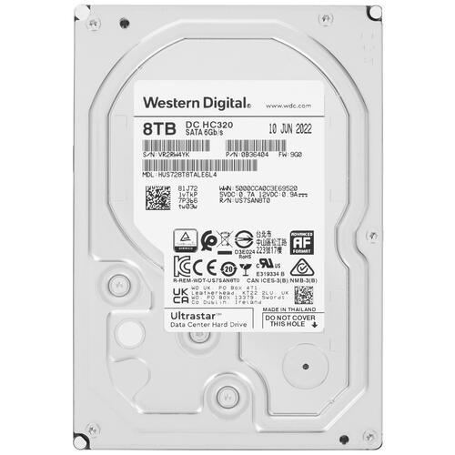 Купить 8 ТБ Жесткий диск WD Ultrastar DC HC320 [0B36404]  5068293. Характеристики, отзывы и цены в Донецке