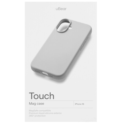 Купить Накладка  uBear Touch Mag Case для Apple iPhone 16 серый  5474345. Характеристики, отзывы и цены в Донецке
