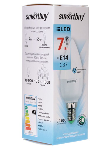 Купить Лампа светодиодная Smartbuy Filament C37  1013593. Характеристики, отзывы и цены в Донецке