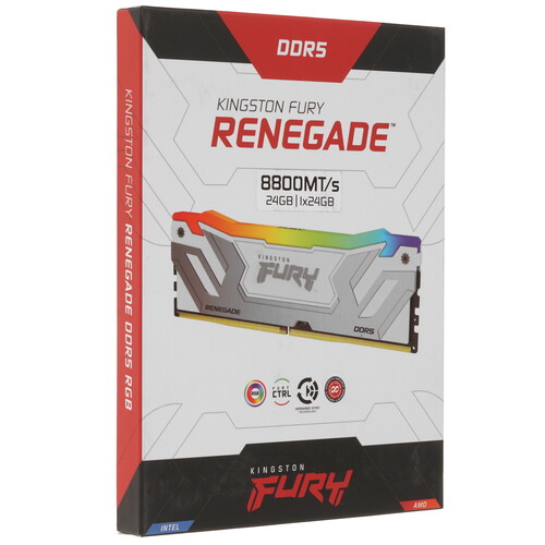 Купить Оперативная память Kingston Fury Renegade White RGB  5629416. Характеристики, отзывы и цены в Донецке