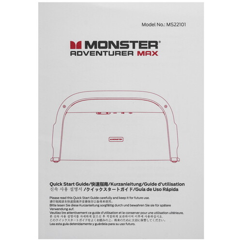 Купить Портативная аудиосистема MONSTER Adventurer Max, черный  9272358. Характеристики, отзывы и цены в Донецке