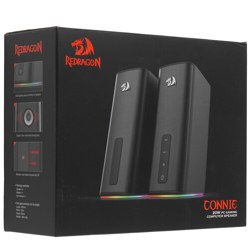 Купить Колонки Redragon Connie черный  9205260. Характеристики, отзывы и цены в Донецке