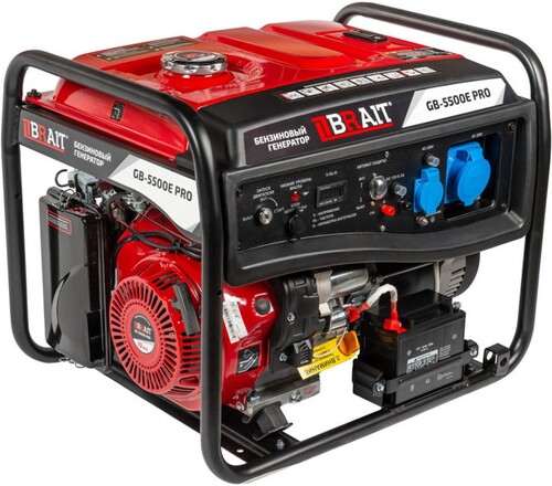 Купить Электрогенератор   бензиновый Brait GB5500Е PRO  9230901. Характеристики, отзывы и цены в Донецке