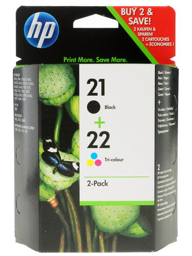 Купить Набор картриджей HP 21/22 (SD367AE) многоцветный, черный  0174013. Характеристики, отзывы и цены в Донецке