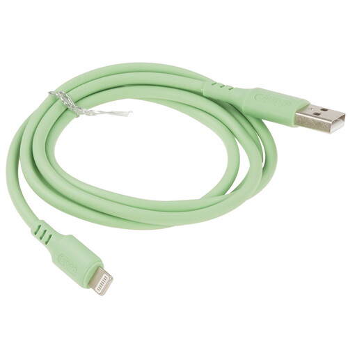 Купить Кабель круглый Defender Lightning 8-pin - USB 2.0 Type-A зеленый 1 м  5479439. Характеристики, отзывы и цены в Донецке