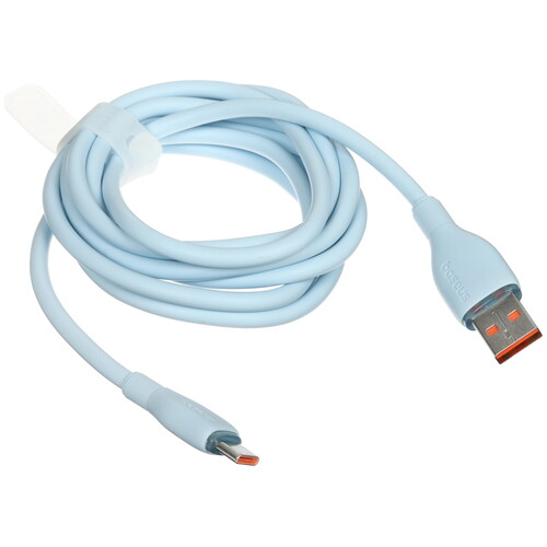 Купить Кабель круглый Baseus USB Type-C - USB 2.0 Type-A голубой 2 м  9260767. Характеристики, отзывы и цены в Донецке