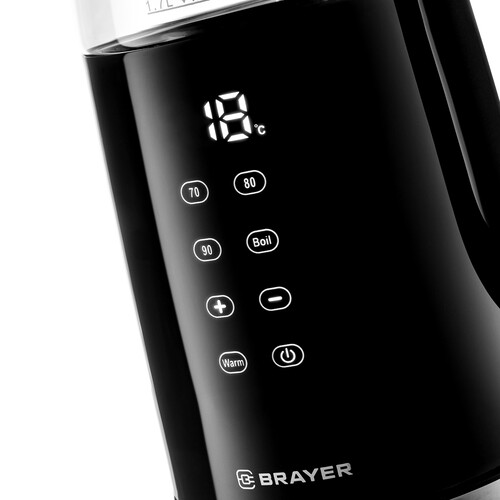 Купить Электрочайник BRAYER BR1037 черный  9987393. Характеристики, отзывы и цены в Донецке