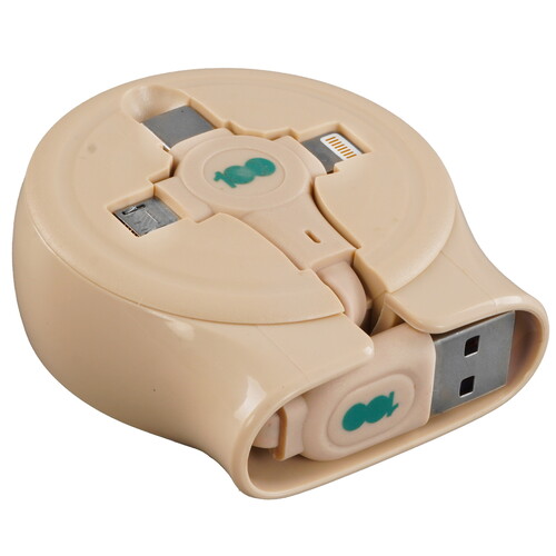 Купить Кабель автосмотка Бука Lightning 8-pin, micro USB, USB Type-C - USB 2.0 Type-A бежевый 1.15 м  9230458. Характеристики, отзывы и цены в Донецке