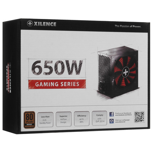 Купить Блок питания Xilence Gaming series XN220 650W [XP650R10] черный  5417085. Характеристики, отзывы и цены в Донецке
