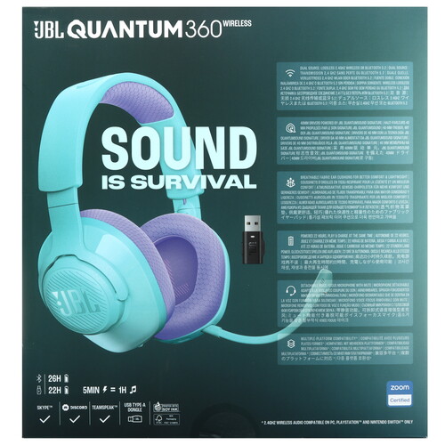 Купить Беспроводные наушники JBL Quantum 360 бирюзовый 2024  5496613. Характеристики, отзывы и цены в Донецке