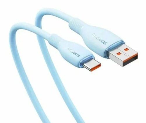 Купить Кабель круглый Baseus USB Type-C - USB 2.0 Type-A голубой 2 м  9260767. Характеристики, отзывы и цены в Донецке