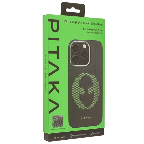 Купить Накладка  Pitaka Aries Tactile Woven Case для Apple iPhone 16 Pro черный/серый  5629241. Характеристики, отзывы и цены в Донецке
