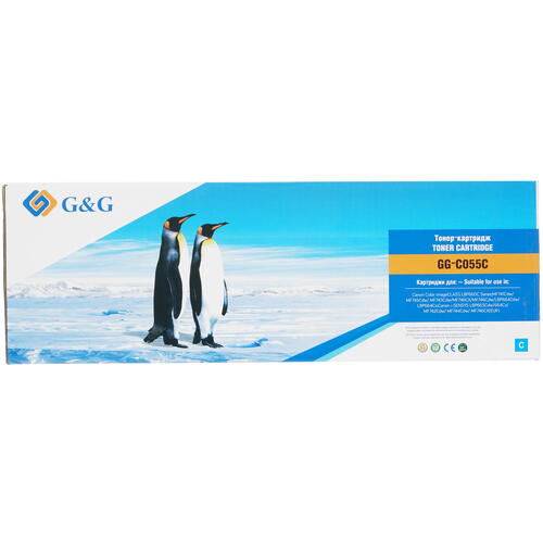 Купить Картридж лазерный G&G GG-C055C голубой  4868756. Характеристики, отзывы и цены в Донецке