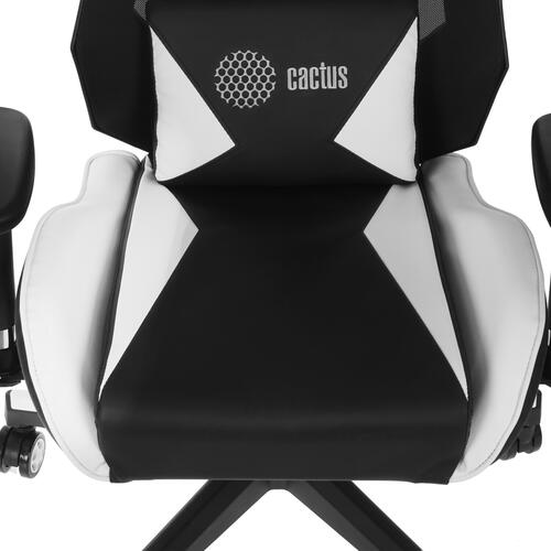 Купить Кресло игровое Cactus CS-CHR-090BLW белый  9936015. Характеристики, отзывы и цены в Донецке