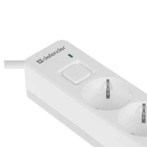 Купить Сетевой фильтр Defender DFS 131 белый  9232767. Характеристики, отзывы и цены в Донецке