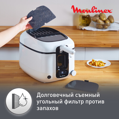 Купить Фритюрница Moulinex Super Uno AM314010 белый  5608724. Характеристики, отзывы и цены в Донецке