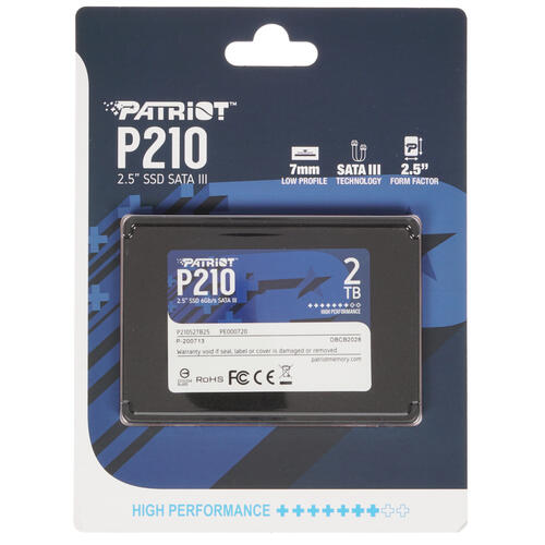 Купить 2000 ГБ 2.5" SATA накопитель Patriot Memory P210 [P210S2TB25]  4702173. Характеристики, отзывы и цены в Донецке