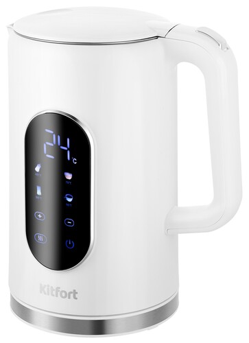 Купить Электрочайник Kitfort КТ-8754 белый  9285142. Характеристики, отзывы и цены в Донецке