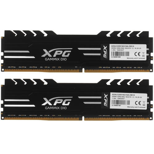 Купить Оперативная память ADATA XPG GAMMIX D10 [AX4U320016G16A-DB10] 32 ГБ  4814357. Характеристики, отзывы и цены в Донецке