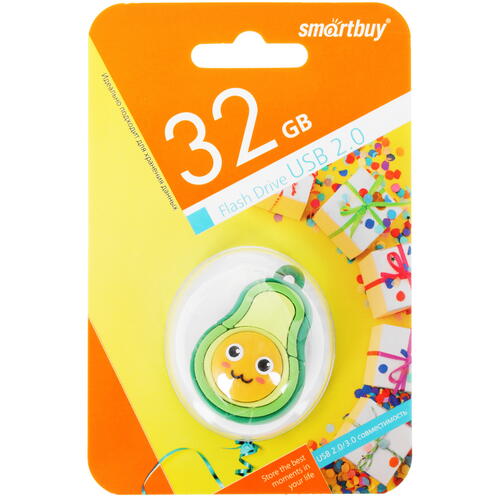 Купить Память USB Flash 32 ГБ Smartbuy Wild Series "Авокадо" [SB32GBAVO]  4756437. Характеристики, отзывы и цены в Донецке