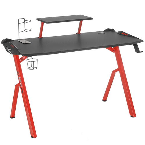 Купить Стол компьютерный Skyland Skill CTG-001 черный/красный  4742915. Характеристики, отзывы и цены в Донецке