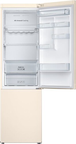 Купить Холодильник с морозильником   Samsung RB37A5491EL/WT бежевый  5321069. Характеристики, отзывы и цены в Донецке