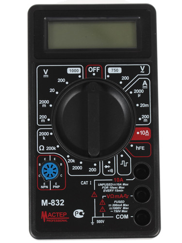 Купить Мультиметр Master Professional M832  1063069. Характеристики, отзывы и цены в Донецке