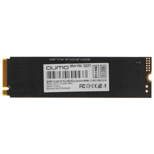 Купить 512 ГБ M.2 NVMe накопитель QUMO Novation [Q3DT-512GSKF-NM2]  5070996. Характеристики, отзывы и цены в Донецке