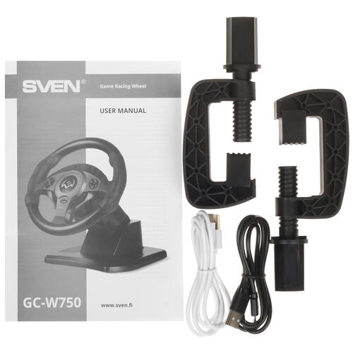 Купить Руль SVEN GC-W750 черный  5400391. Характеристики, отзывы и цены в Донецке
