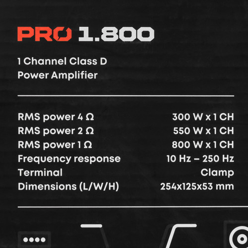 Купить Усилитель AMP PRO 1.800  5481736. Характеристики, отзывы и цены в Донецке
