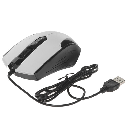 Купить Мышь проводная QUMO Office M14 [24131] белый  1365054. Характеристики, отзывы и цены в Донецке