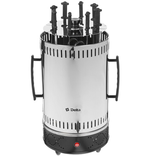 Купить Электрошашлычница Delta DL-6701 серебристый  8171796. Характеристики, отзывы и цены в Донецке