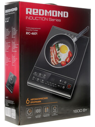 Купить Плита компактная электрическая Redmond RIC-4601 черный  1125954. Характеристики, отзывы и цены в Донецке