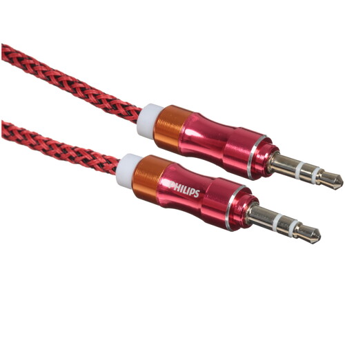 Купить Кабель   Philips jack 3.5 мм - jack 3.5 мм красный  5604561. Характеристики, отзывы и цены в Донецке