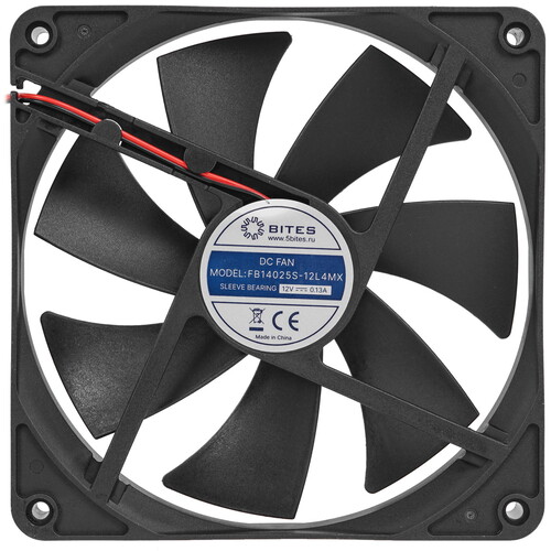 Купить Вентилятор 5Bites [FB14025S-12L4MX] черный  5367318. Характеристики, отзывы и цены в Донецке