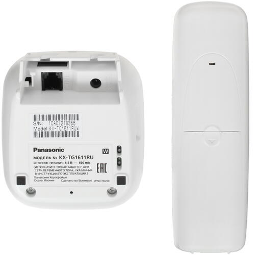 Купить Телефон беспроводной (DECT) Panasonic KX-TG1611RUW  0133103. Характеристики, отзывы и цены в Донецке