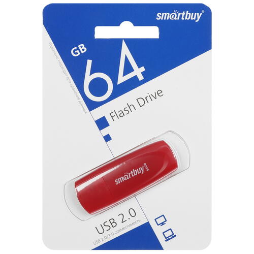 Купить Память USB Flash 64 ГБ Smartbuy Scout [SB064GB2SCR]  9954191. Характеристики, отзывы и цены в Донецке