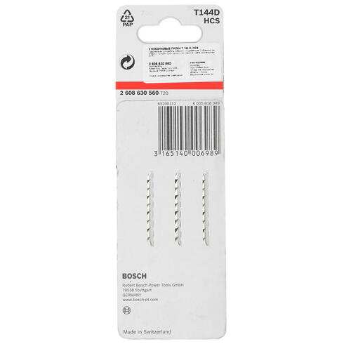 Купить Пилки для лобзика Bosch 2608630560  1177997. Характеристики, отзывы и цены в Донецке