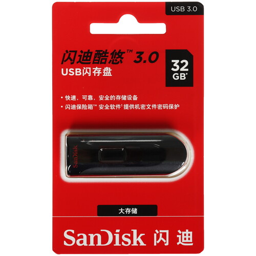 Купить Память USB Flash 32 ГБ SanDisk Cruzer Glide [SDCZ600-032G-Z35]  5629478. Характеристики, отзывы и цены в Донецке