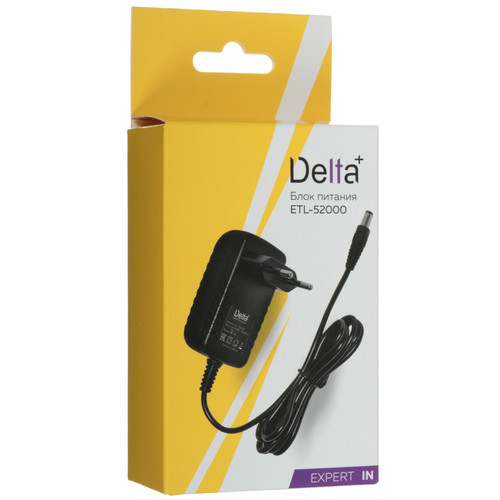 Купить Адаптер питания сетевой Delta+ ETL-52000  5480074. Характеристики, отзывы и цены в Донецке
