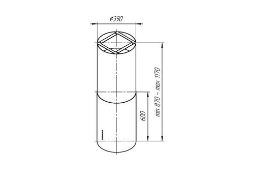Купить Вытяжка островная Kuppersberg TUBA X серебристый  8146641. Характеристики, отзывы и цены в Донецке