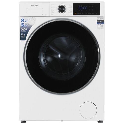 Купить Стирально-сушильная машина DEXP WD-8B1G белый  9263256. Характеристики, отзывы и цены в Донецке