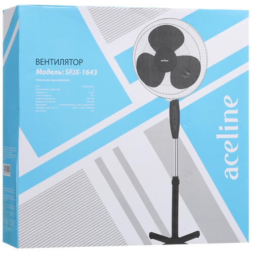 Купить Вентилятор Aceline SFJX-1643  черный  5427657. Характеристики, отзывы и цены в Донецке