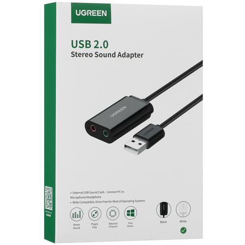 Купить Внешняя звуковая карта Ugreen US205  5022478. Характеристики, отзывы и цены в Донецке