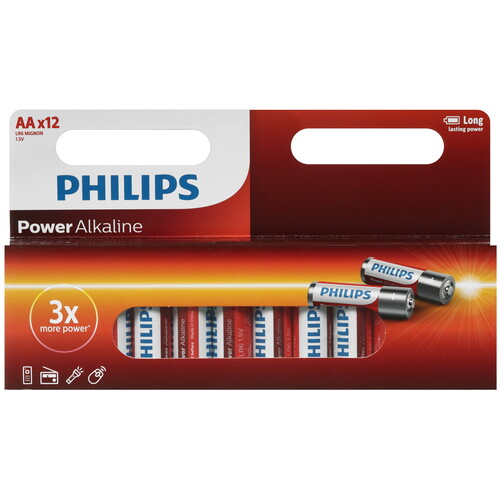 Купить Батарейка Philips Power Alkaline AA (LR6/ER14505/FR6/R6P)  9259188. Характеристики, отзывы и цены в Донецке