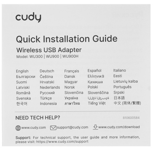 Купить Wi-Fi адаптер Cudy WU300  5639868. Характеристики, отзывы и цены в Донецке